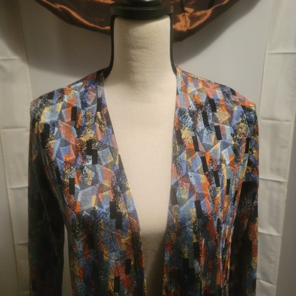 Lula Roe small multicolored, long sleeve duster - Picture 2 of 4